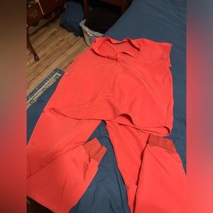 Orange set of figs. Top xxs. Bottom xs